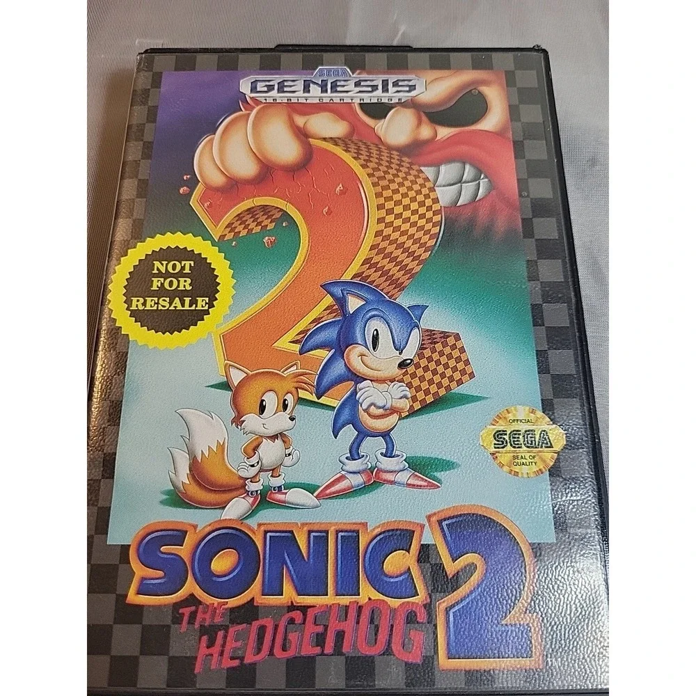 Sonic the Hedgehog‎ 2 (SEGA Genesis, 1992) Excellent Cib Not For Resale